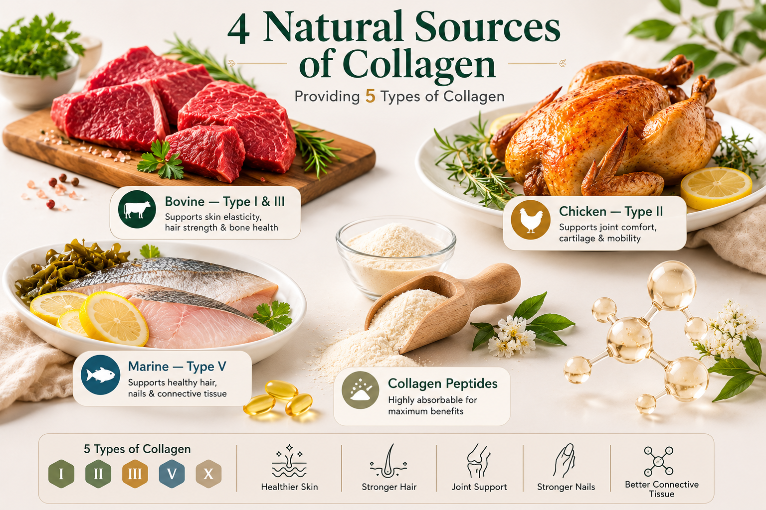 Advanced Collagen Plus review ingredients label 5 types collagen formula